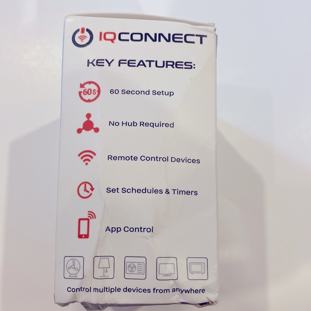 IQCONNECT WIFI SMART PLUG (2) NWOT - Picture 4 of 8